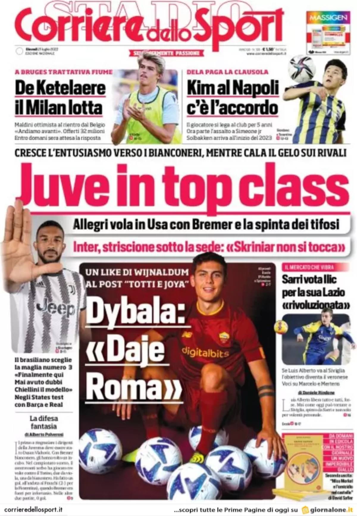 Rassegna stampa Juve: prime pagine quotidiani sportivi - 21 luglio 2022 37 befunky 2022 6 4 0 54 0