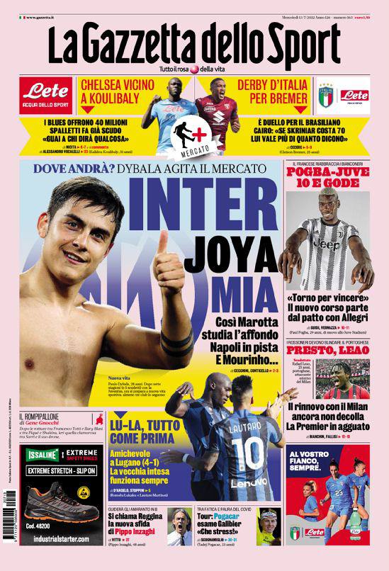 Rassegna stampa Juve: prime pagine quotidiani sportivi - 13 luglio 2022 37 photo 2022 07 13 07 43 01