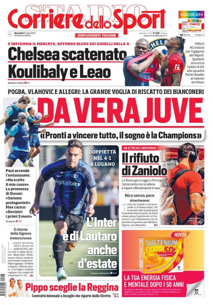 Rassegna stampa Juve: prime pagine quotidiani sportivi - 13 luglio 2022 36 photo 2022 07 13 07 43 04