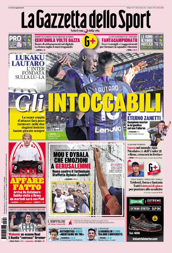 Rassegna stampa Juve: prime pagine quotidiani sportivi - 30 luglio 2022 39 photo 2022 07 30 07 43 24