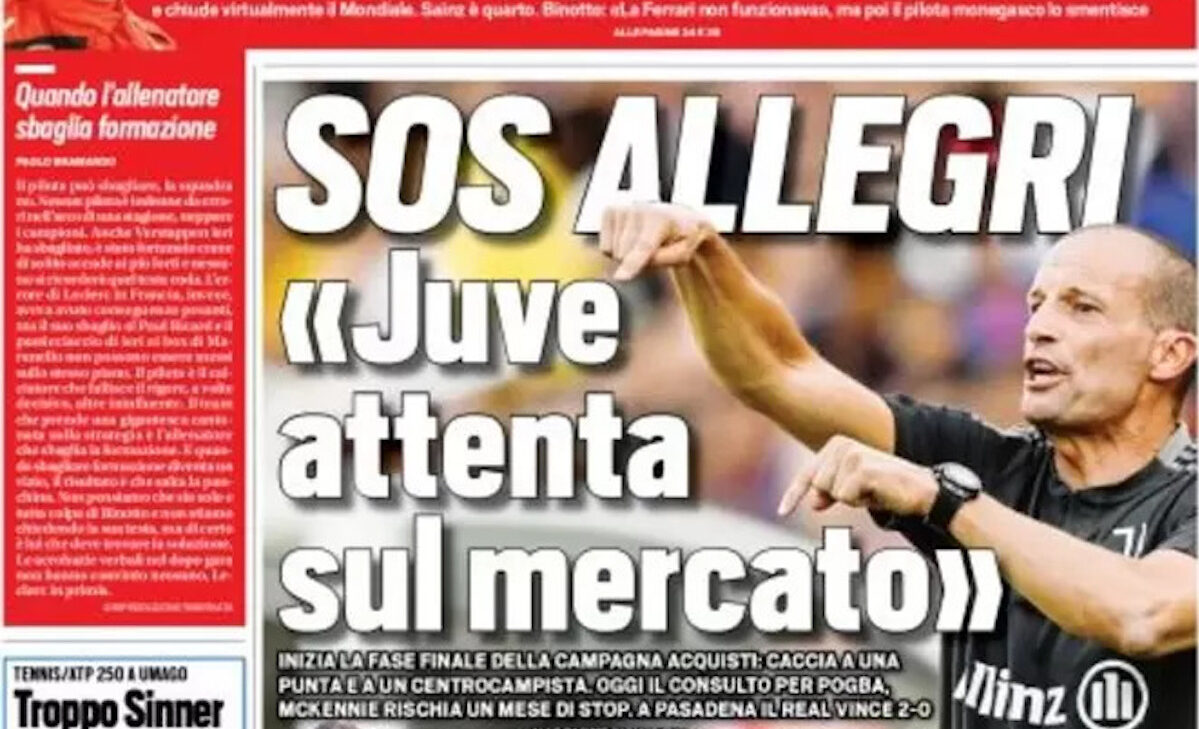 Rassegna stampa Juve: prime pagine quotidiani sportivi - 1 agosto 2022 36 tuttosport 001304556 e1659305772988