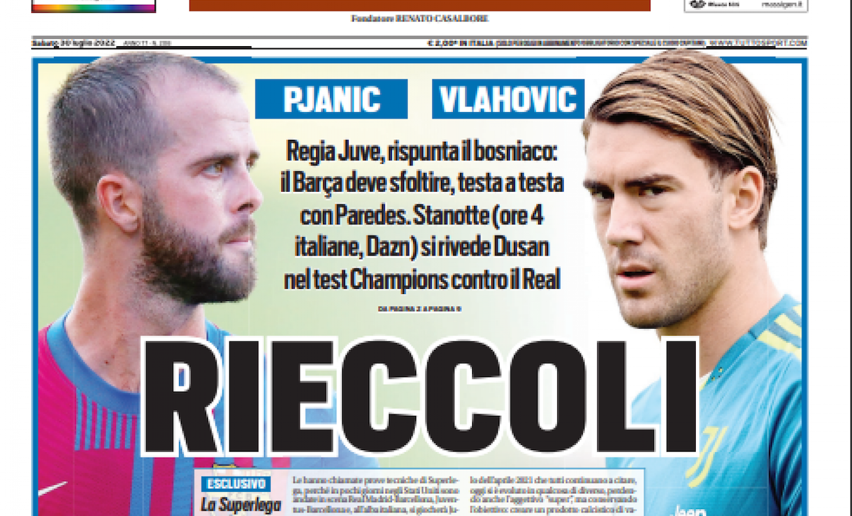 Rassegna stampa Juve: prime pagine quotidiani sportivi - 30 luglio 2022 36 tuttosport 33 1 e1659133776239