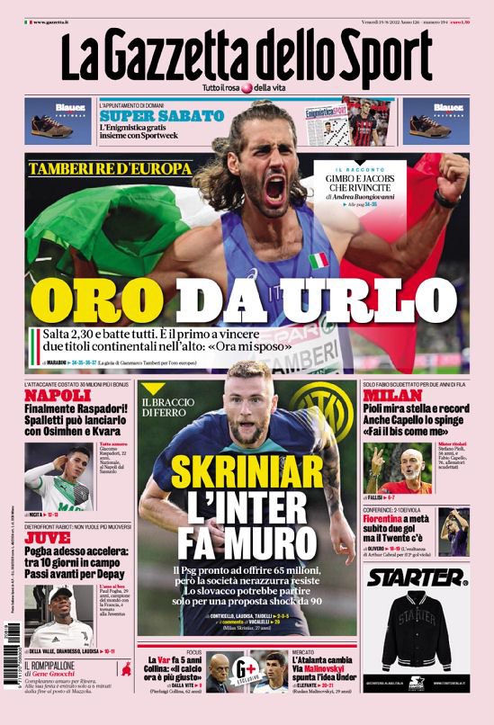Rassegna stampa Juve: prime pagine quotidiani sportivi - 19 agosto 2022 39 4F2AB195 4DAF 4016 B5DA 09E24BFAB2B9