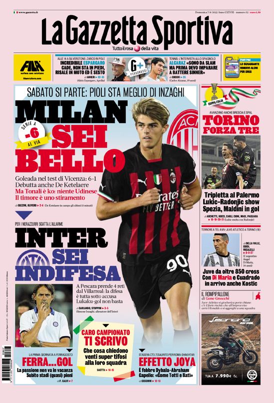 Rassegna stampa Juve: prime pagine quotidiani sportivi - 7 agosto 2022 39 51CDDA80 1D45 4E4E 88ED B05AA0618ADA