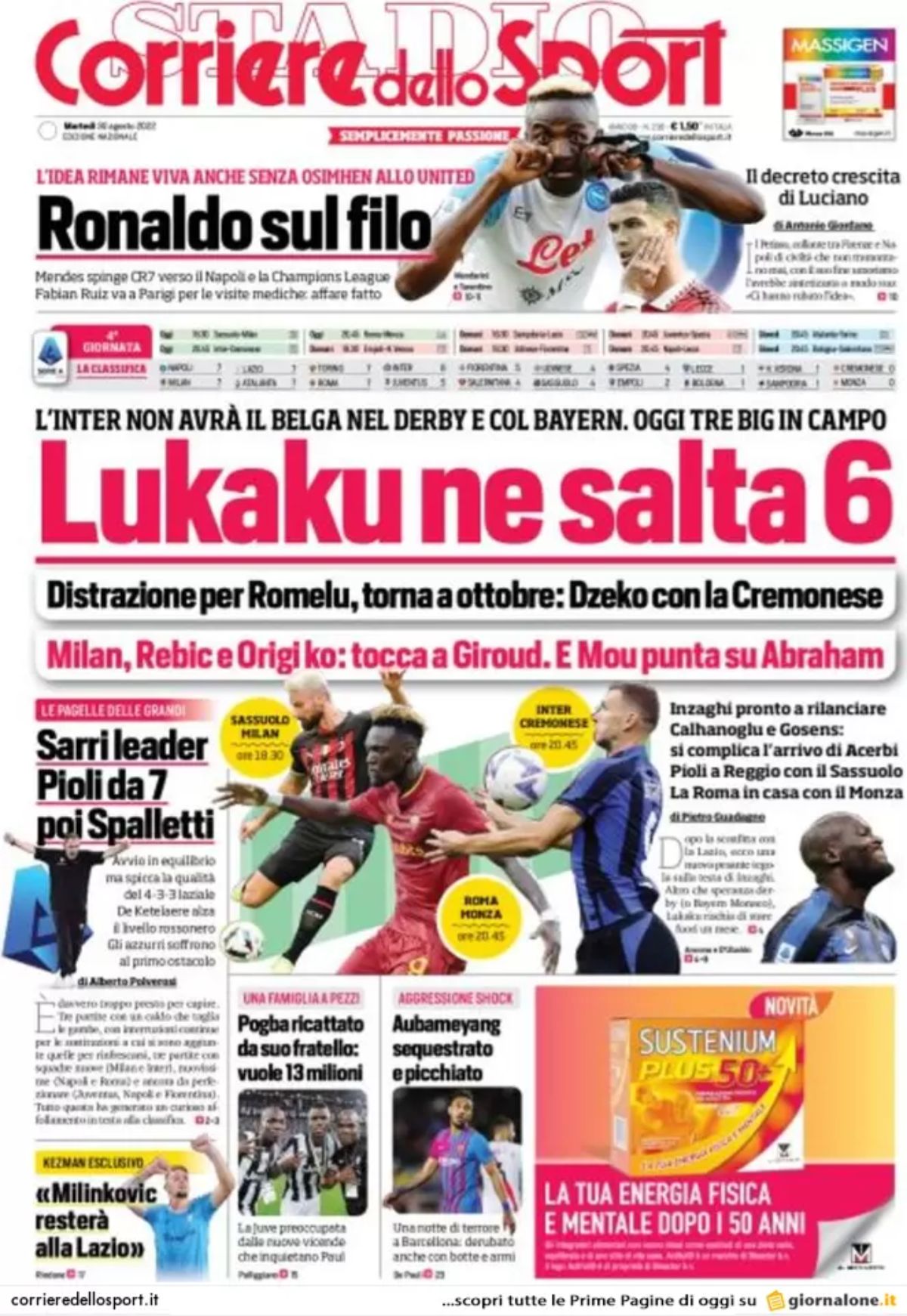Rassegna stampa Juve: prime pagine quotidiani sportivi - 30 agosto 2022 37 befunky 2022 7 2 0 39 54