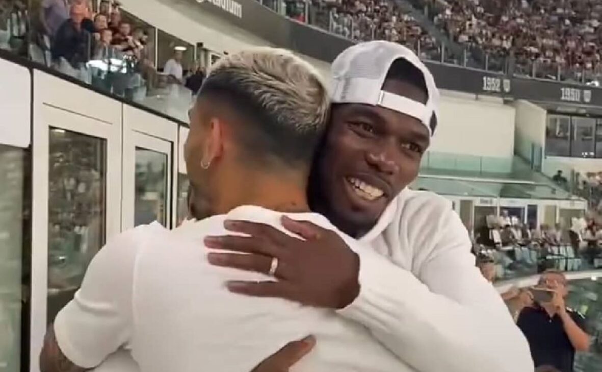 Paredes incontra Pogba: l'abbraccio infiamma la Juve - VIDEO 36 paredes incontra pogbajpg scaled e1661975848895