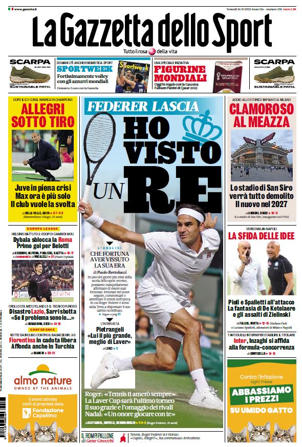 Rassegna stampa Juve: prime pagine quotidiani sportivi - 16 settembre 2022 39 C6FC428B 20BD 471C 9227 F3A1D9788412