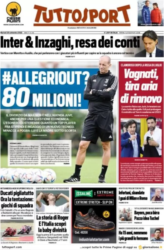 Rassegna stampa Juve: prime pagine quotidiani sportivi - 20 settembre 2022 36 befunky 2022 8 2 0 40 16