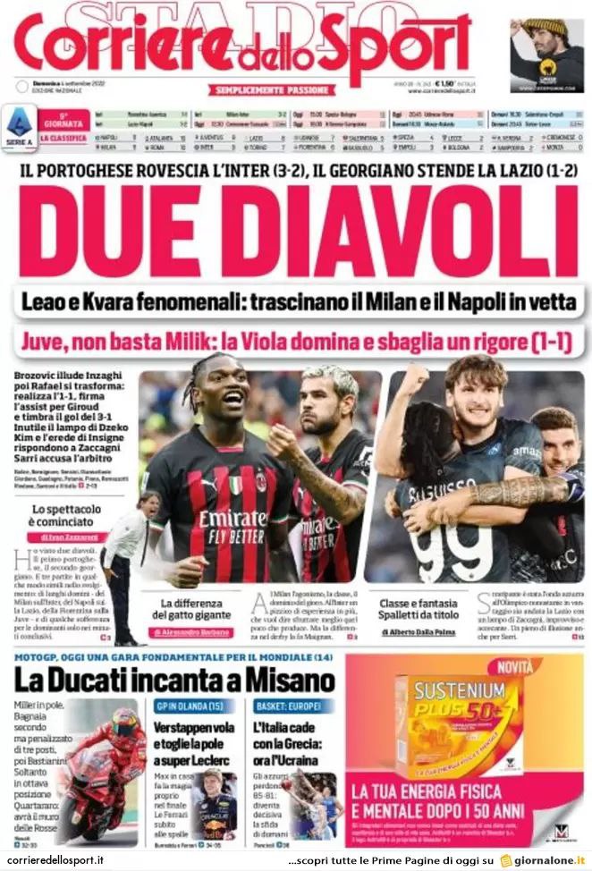 Rassegna stampa Juve: prime pagine quotidiani sportivi - 4 settembre 2022 39 photo 5810027240732342694 y