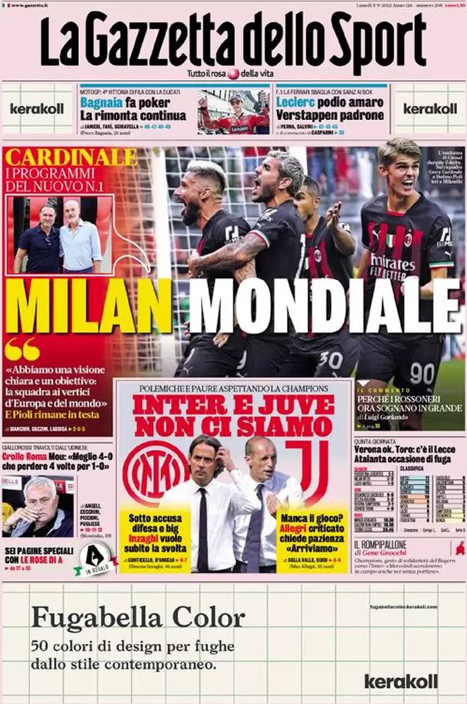 Rassegna stampa Juve: prime pagine quotidiani sportivi - 5 settembre 2022 38 photo 5812046691405249541 y