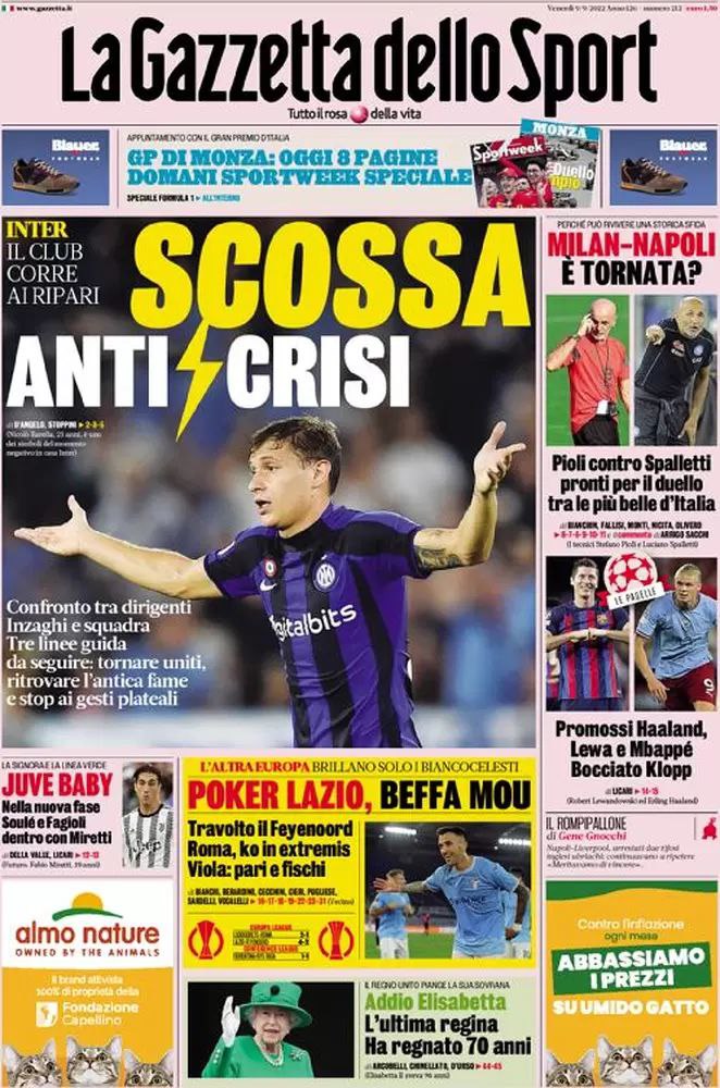 Rassegna stampa Juve: prime pagine quotidiani sportivi - 9 settembre 2022 39 photo 5823529063132805300 y