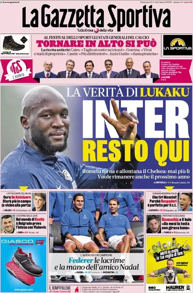 Rassegna stampa Juve: prime pagine quotidiani sportivi - 25 settembre 2022 39 photo 5873065326139259094 y