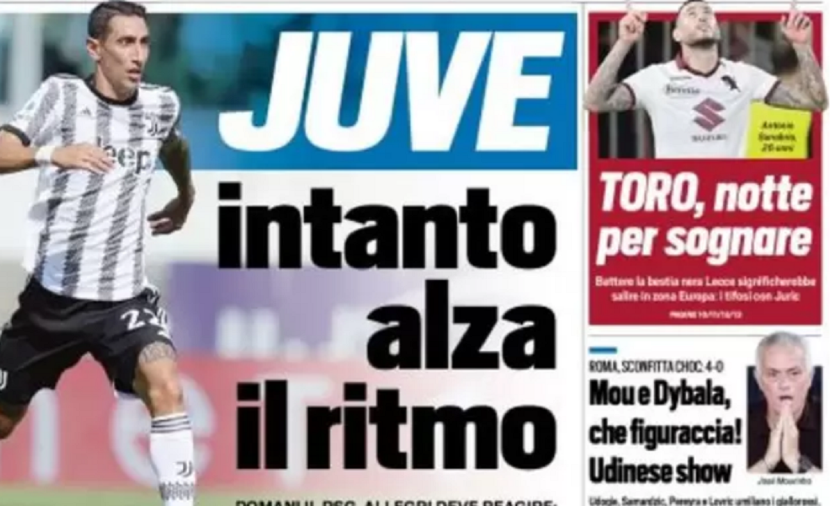 Rassegna stampa Juve: prime pagine quotidiani sportivi - 5 settembre 2022 36 tuttosport 1