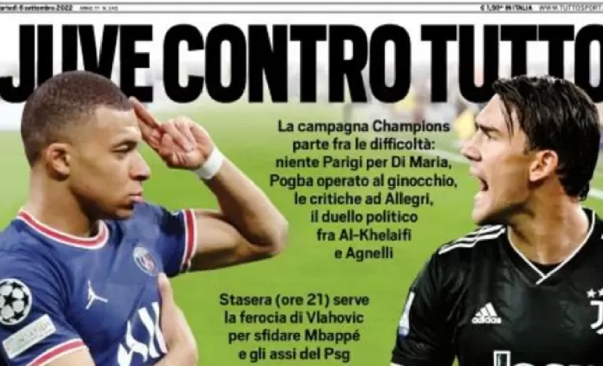 Rassegna stampa Juve: prime pagine quotidiani sportivi - 6 settembre 2022 36 tuttosport 2