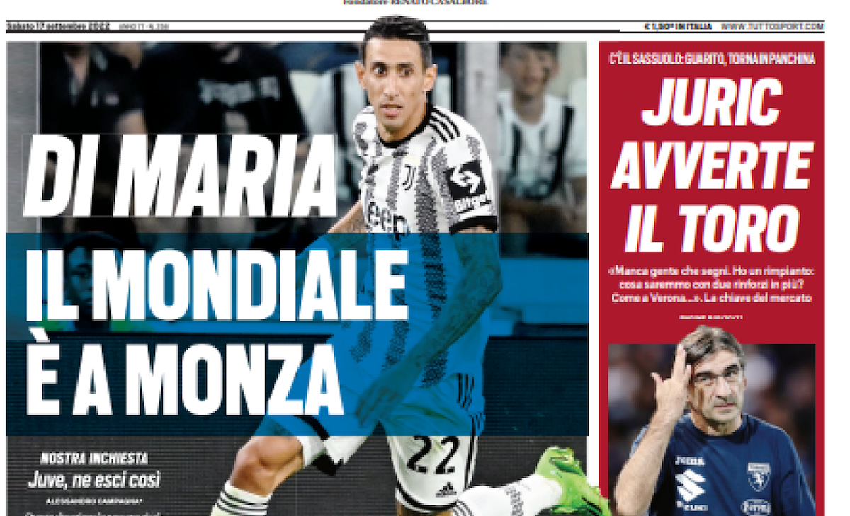 Rassegna stampa Juve: prime pagine quotidiani sportivi - 17 settembre 2022 36 tuttosport 37 1 e1663366823310