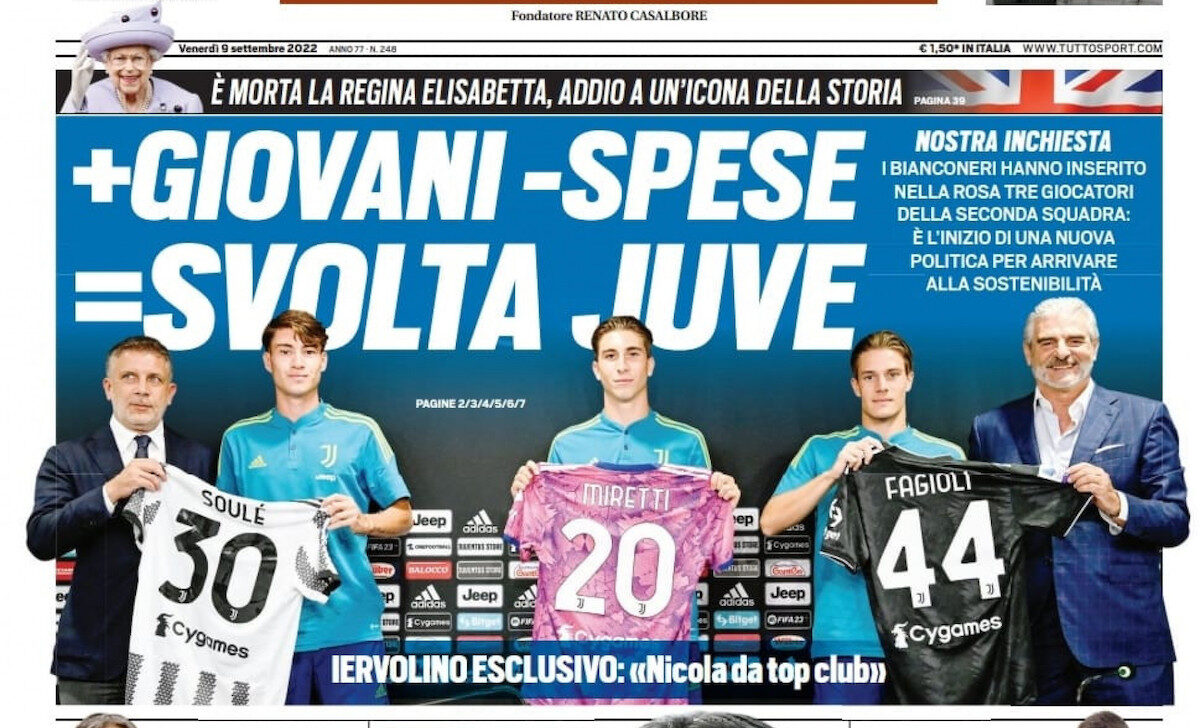 Rassegna stampa Juve: prime pagine quotidiani sportivi - 9 settembre 2022 36 whatsapp image 2022 09 09 at 00.03.02 1 e1662675872945
