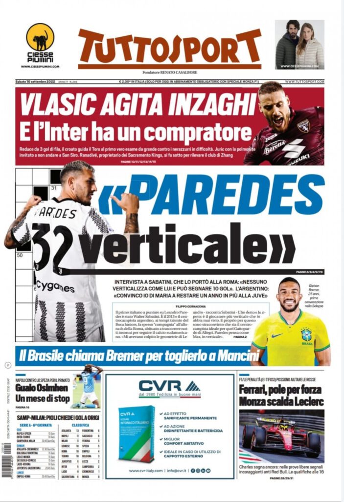 Rassegna stampa Juve: prime pagine quotidiani sportivi - 10 settembre 2022 37 whatsapp image 2022 09 09 at 23.54.40 1