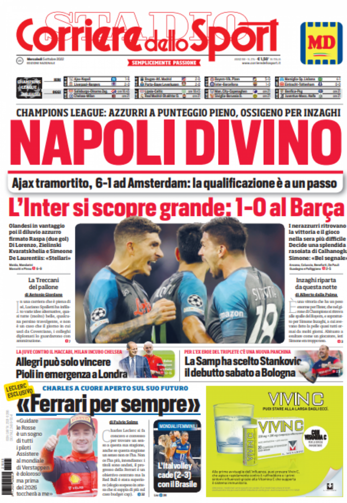 Rassegna stampa Juve: prime pagine quotidiani sportivi - 5 ottobre 2022 37 IMG 5802