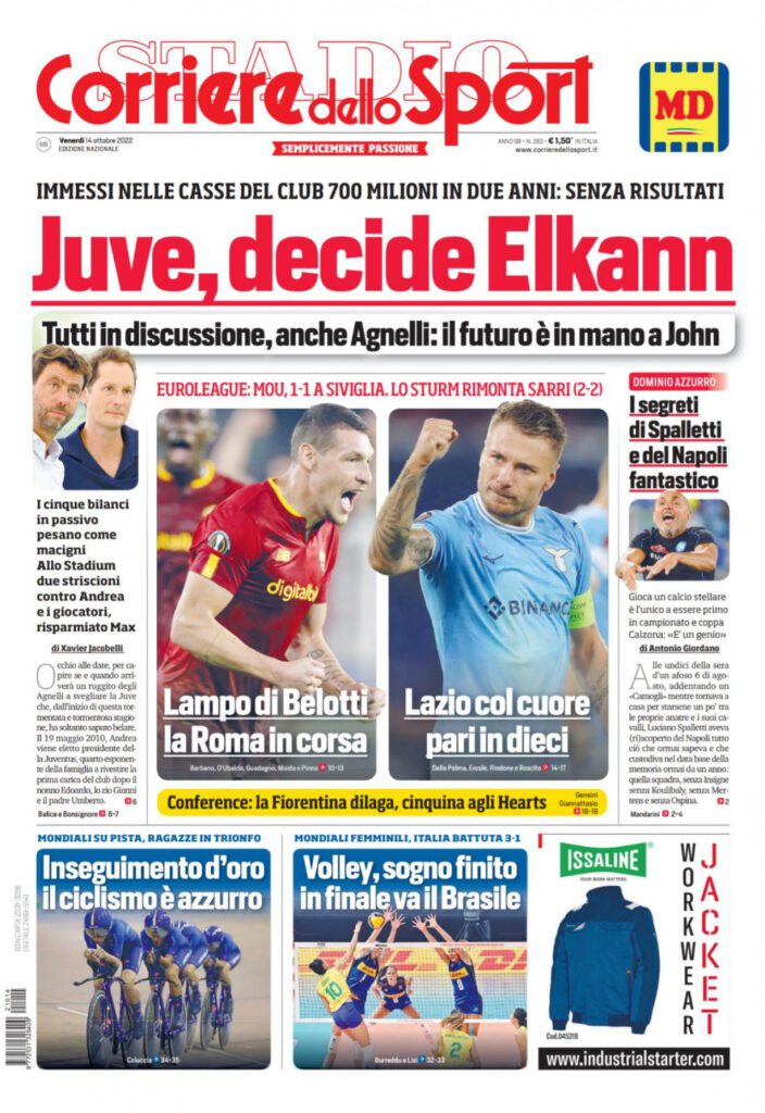 Rassegna stampa Juve: prime pagine quotidiani sportivi - 14 ottobre 2022 37 IMG 5898