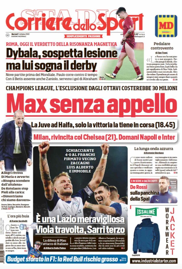 Rassegna stampa Juve: prime pagine quotidiani sportivi - 11 ottobre 2022 36 befunky 2022 9 2 0 40 41
