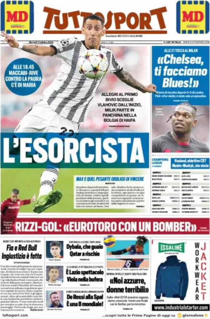 Rassegna stampa Juve: prime pagine quotidiani sportivi - 11 ottobre 2022 37 befunky 2022 9 2 0 41 8