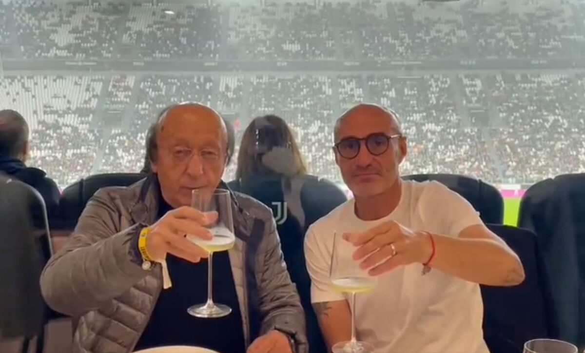 Juve Empoli, incontro show tra Moggi e Montero - VIDEO 36 moggi montero e1666380508838