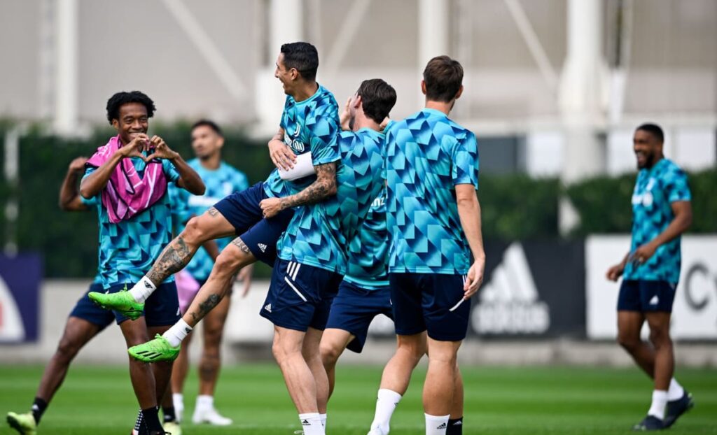 Chiesa di maria allenamento juve maccabi