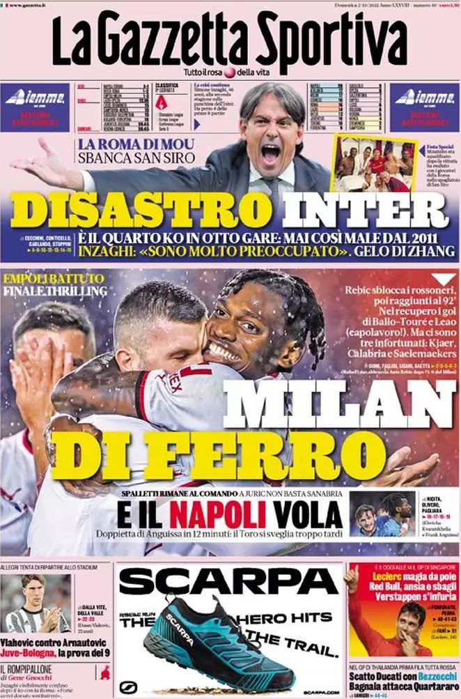 Rassegna stampa Juve: prime pagine quotidiani sportivi - 2 ottobre 2022 39 photo 5893140492907036130 y