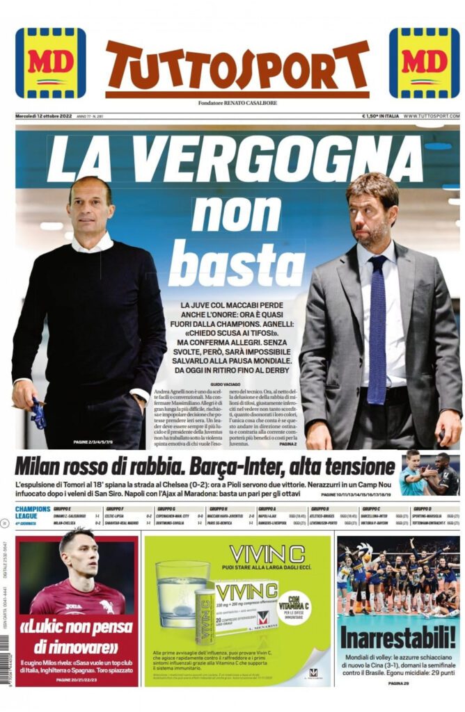 Rassegna stampa Juve: prime pagine quotidiani sportivi - 12 ottobre 2022 36 whatsapp image 2022 10 12 at 00.16.33