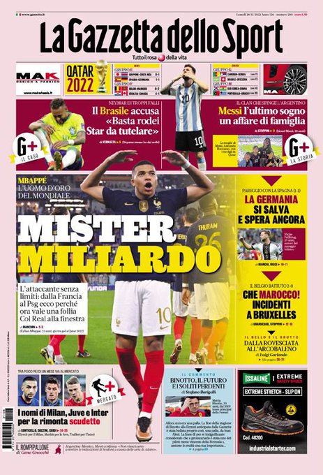 Rassegna stampa Juve: prime pagine quotidiani sportivi - 28 novembre 2022 38 3AA2050A DBEA 4611 9FBC C04FA62436B0