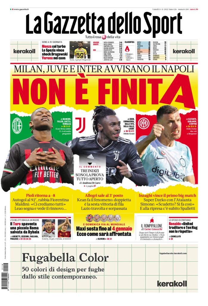 Rassegna stampa Juve: prime pagine quotidiani sportivi - 14 novembre 2022 39 5E60CEF0 31DA 47DF BA9F 606B2F427384