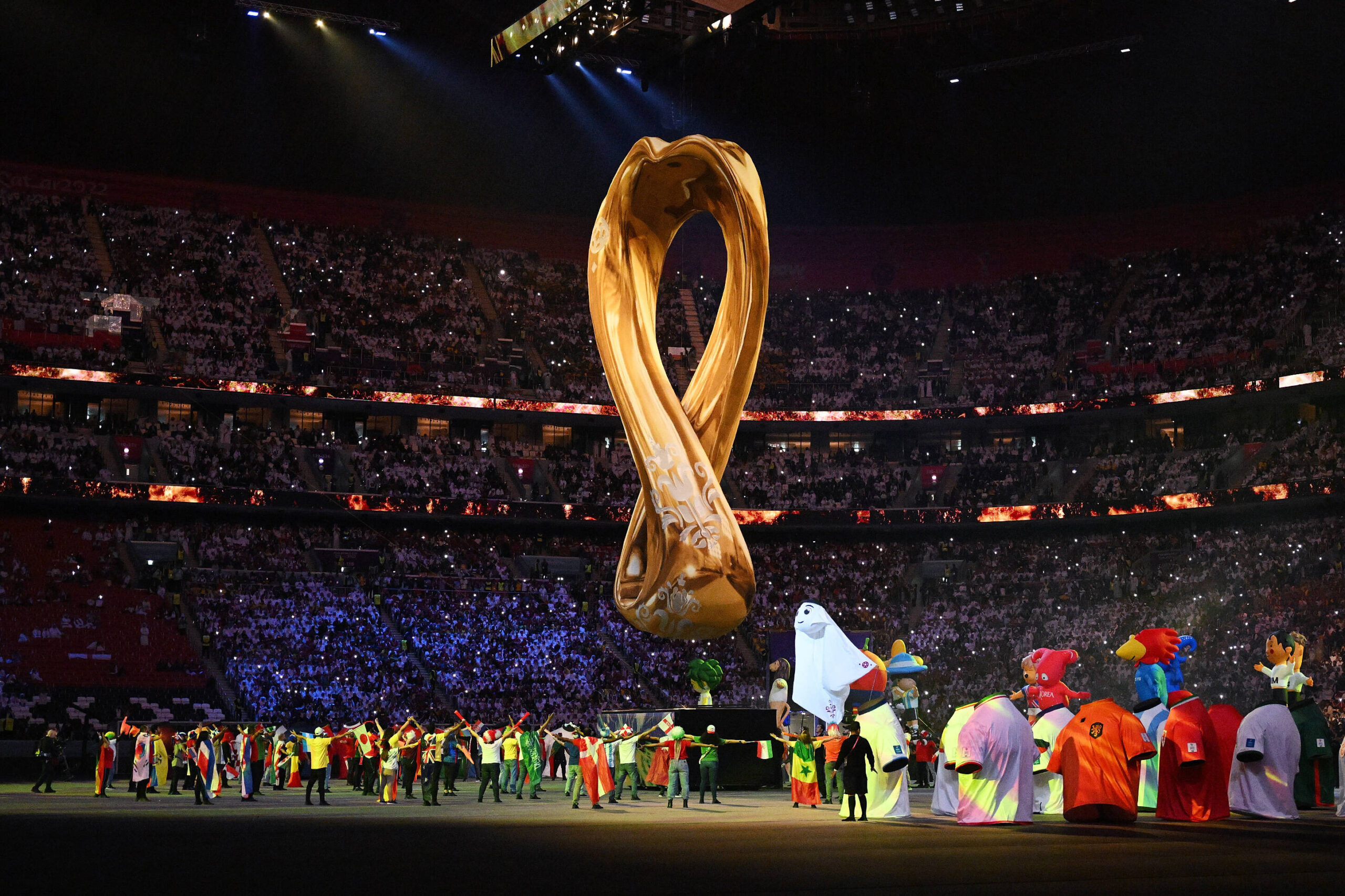 <strong>Alcuni momenti salienti che hanno caratterizzato il mondiale in Qatar 2022</strong> 36 Cerimonia Qatar 2022 scaled