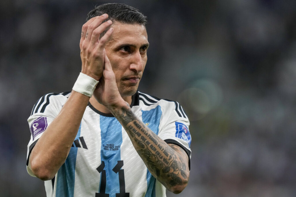 AL DAAYEN, 26 11 2022 Lusail Stadium World Cup 2022 in Qatar game between Argentina vs Mexico , Argentina player Angel d