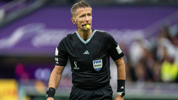 DOHA, 20 11 2022 Al Bayt Stadium World Cup 2022 in Qatar between Qatar and Ecuador. Referee Daniele Orsato Qatar Ecuad