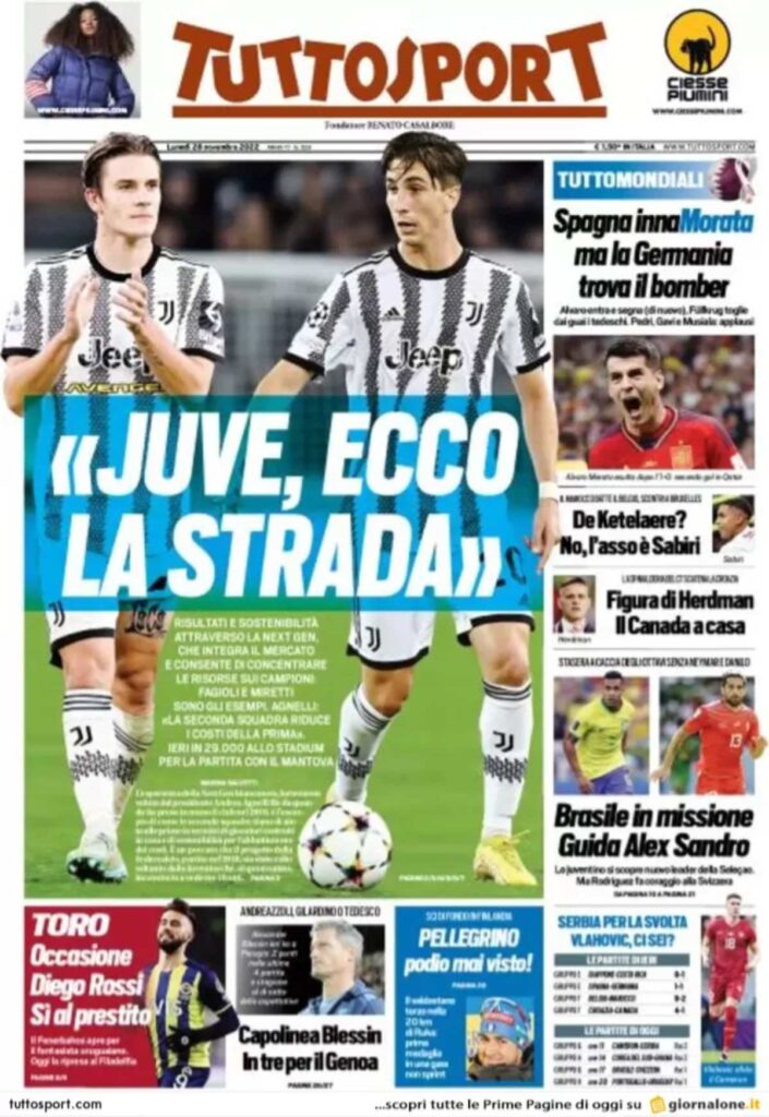 Rassegna stampa Juve: prime pagine quotidiani sportivi - 28 novembre 2022 36 befunky 2022 10 1 0 36 2