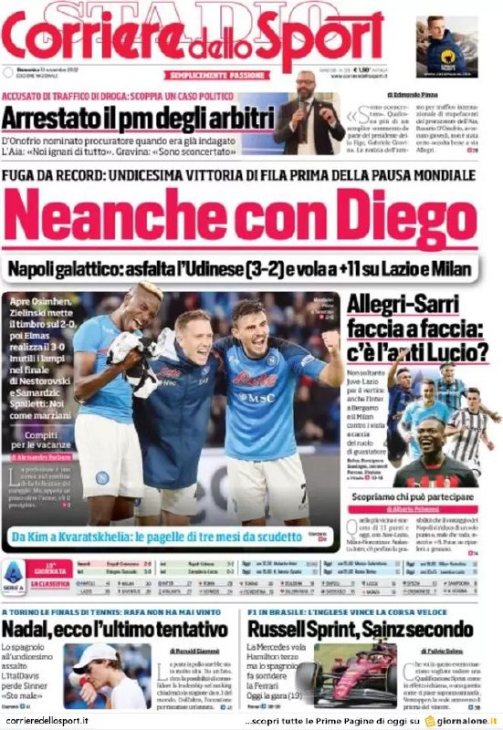 Rassegna stampa Juve: prime pagine quotidiani sportivi - 13 novembre 2022 38