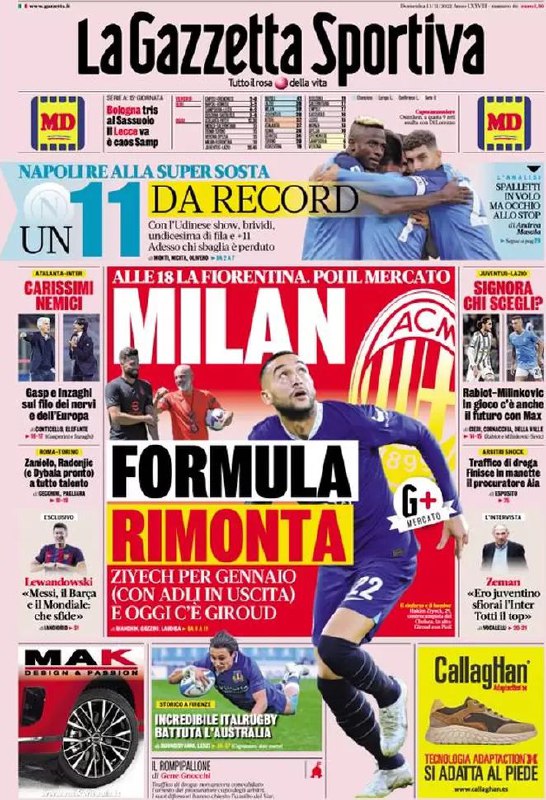 Rassegna stampa Juve: prime pagine quotidiani sportivi - 13 novembre 2022 39