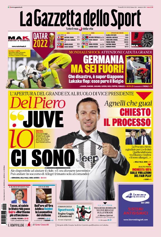 Rassegna stampa Juve: prime pagine quotidiani sportivi - 2 dicembre 2022 39 WhatsApp Image 2022 12 02 at 07.52.27