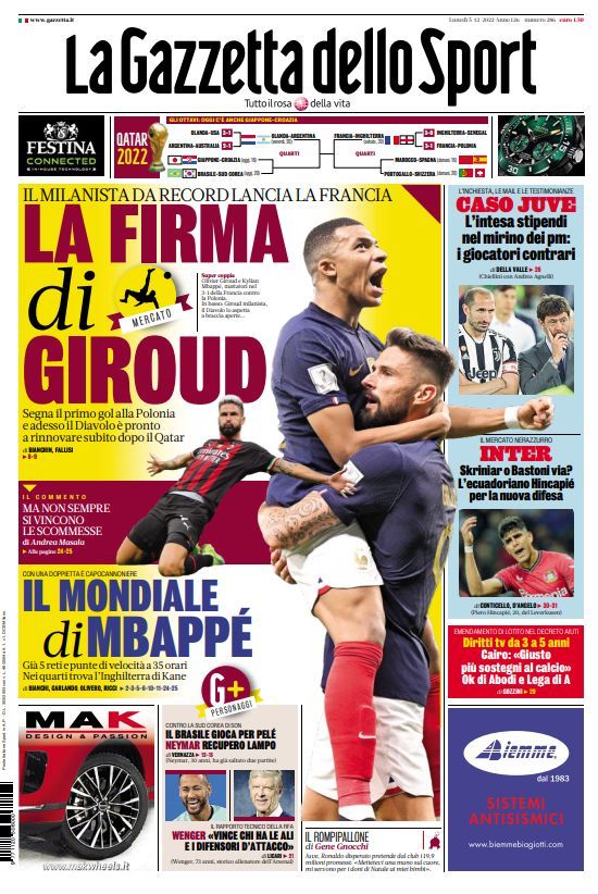 Rassegna stampa Juve: prime pagine quotidiani sportivi - 5 dicembre 2022 39 WhatsApp Image 2022 12 05 at 07.05.17