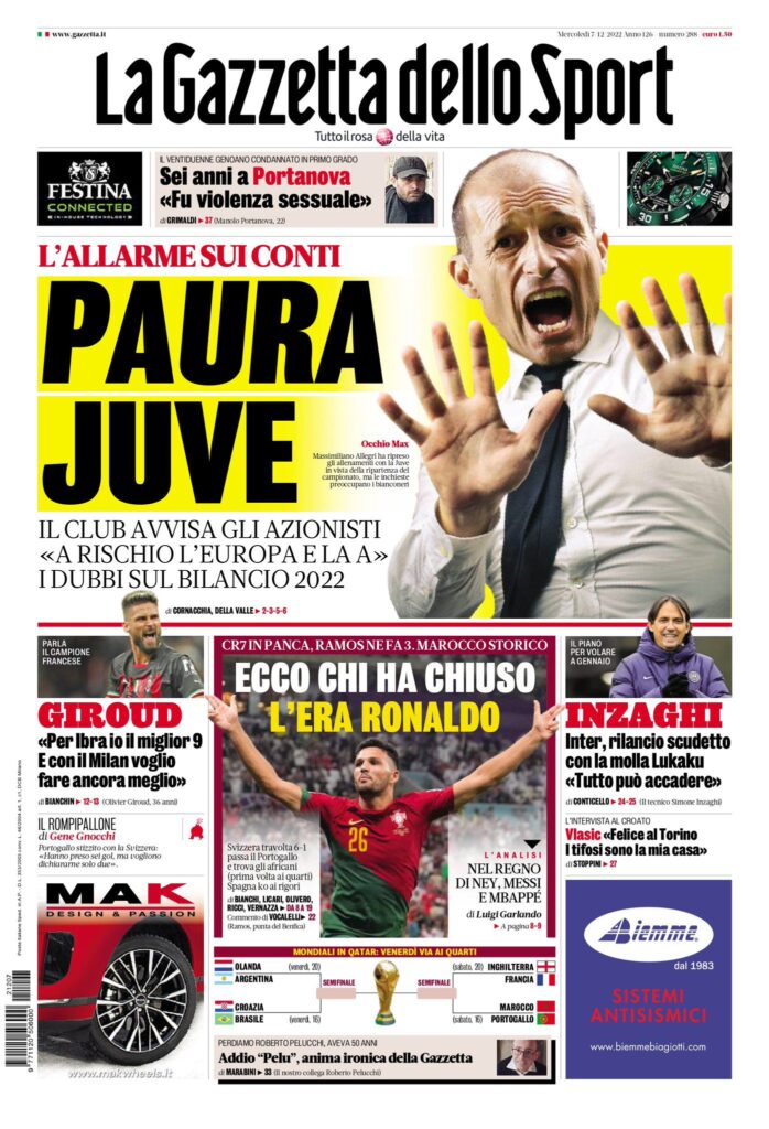 Rassegna stampa Juve: prime pagine quotidiani sportivi - 7 dicembre 2022 36 WhatsApp Image 2022 12 07 at 07.05.17