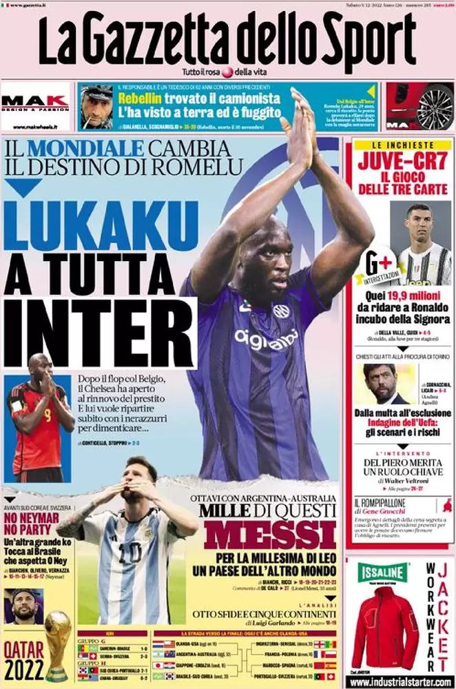 Rassegna stampa Juve: prime pagine quotidiani sportivi - 3 dicembre 2022 39 photo 5789583342432271613 y