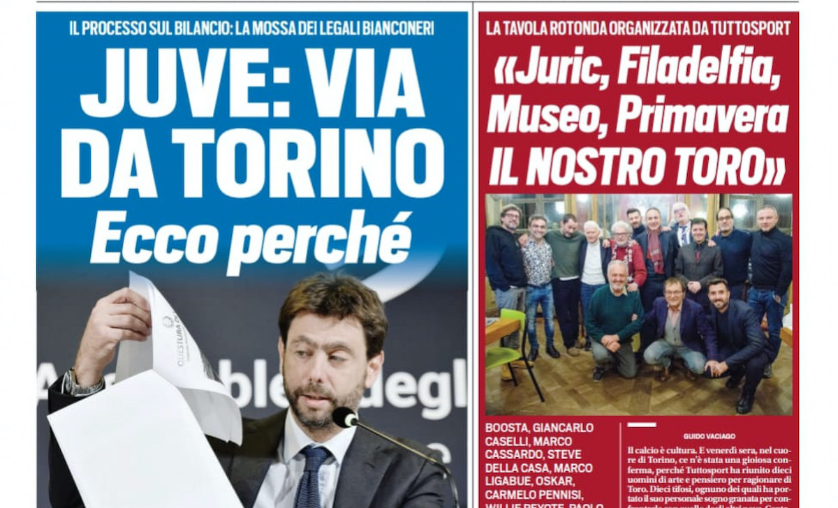 Rassegna stampa Juve: prime pagine quotidiani sportivi - 4 dicembre 2022 36 tuttosport 3