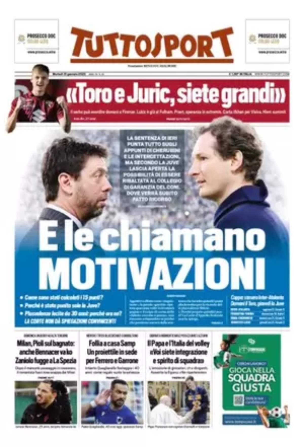 Rassegna stampa Juve: prime pagine quotidiani sportivi – 31 gennaio 2023 36 befunky 2023 0 2 0 50 49