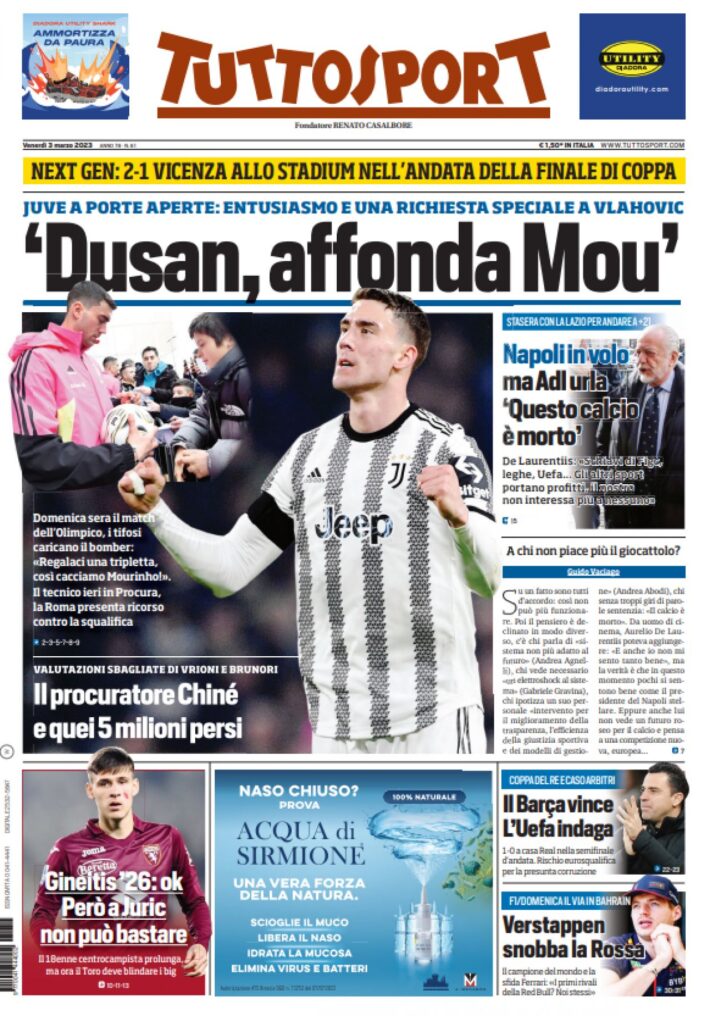Rassegna stampa Juve: prime pagine quotidiani sportivi – 3 marzo 2023 38 WhatsApp Image 2023 03 03 at 00.43.26 3