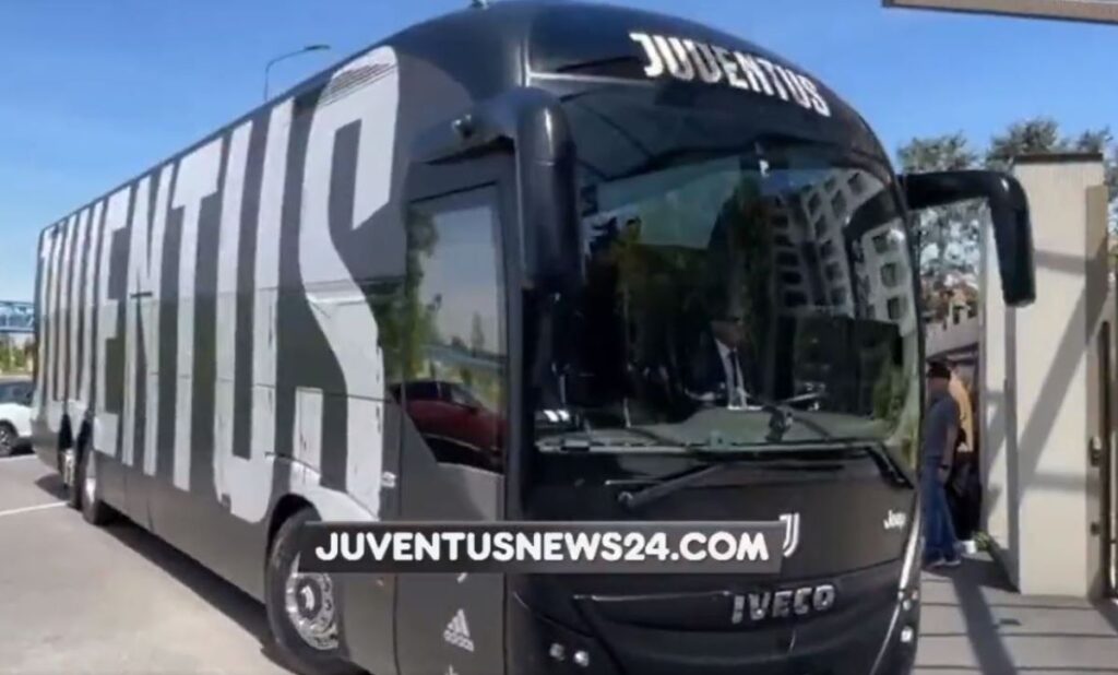 Juventus arrivata a milano