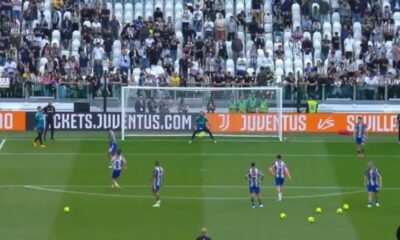 riscaldamento juve lecce pallonata