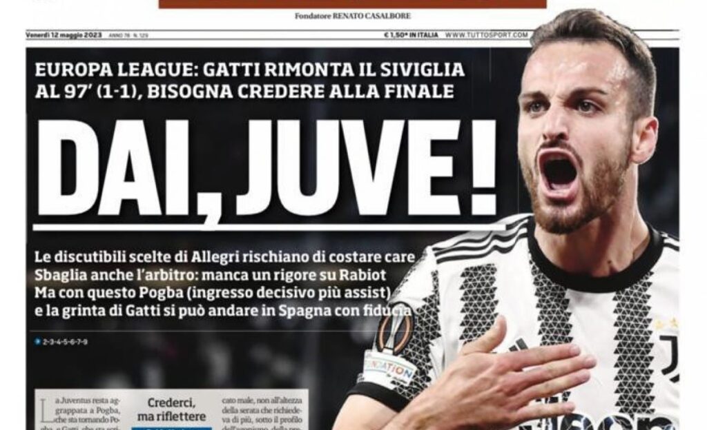 Tuttosport 12 maggio 2023 jpg