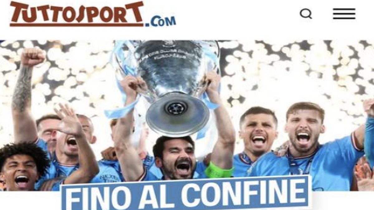 Manchester City Inter, Tuttosport fa godere gli juventini: «Fino al confine» - FOTO 36 Homepage Tuttosport