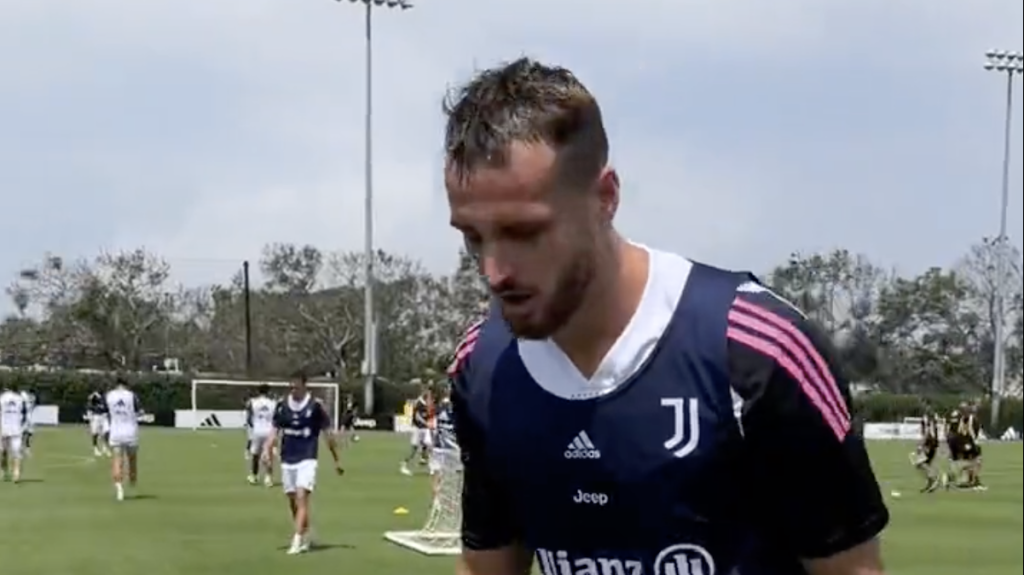 Ultimo allenamento juve los angeles
