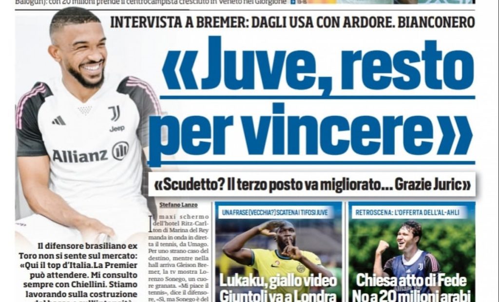Tuttosport 30 luglio